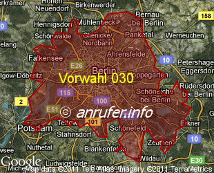 Vorwahlkarte 030 – Berlin