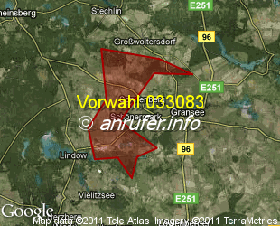 Vorwahlkarte 033083 – Schulzendorf Kr Oberhavel