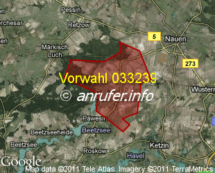 Vorwahlkarte 033239 – Gross Behnitz