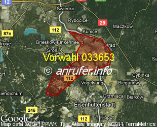 Vorwahlkarte 033653 – Ziltendorf