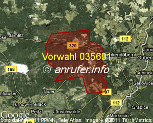 Vorwahlkarte 035691 – Bärenklau NL