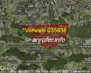 Vorwahlkarte 035938 – Großpostwitz OL