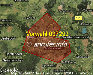 Vorwahlkarte 037293 – Eppendorf Sachs