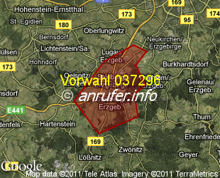 Vorwahlkarte 037296 – Stollberg Erzgeb