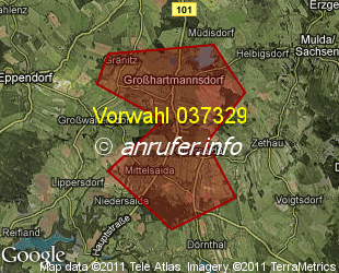 Vorwahlkarte 037329 – Grosshartmannsdorf