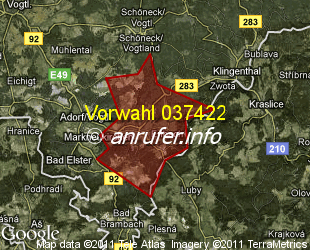 Vorwahlkarte 037422 – Markneukirchen