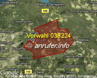 Vorwahlkarte 038224 – Gresenhorst