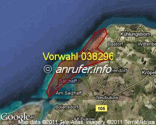 Vorwahlkarte 038296 – Rerik Ostseebad