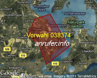 Vorwahlkarte 038374 – Lassan b Wolgast