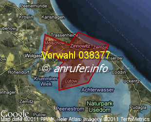 Vorwahlkarte 038377 – Zinnowitz