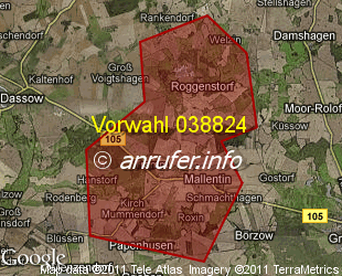 Vorwahlkarte 038824 – Mallentin