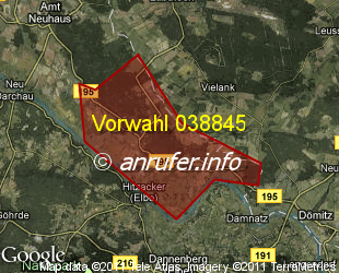 Vorwahlkarte 038845 – Kaarssen