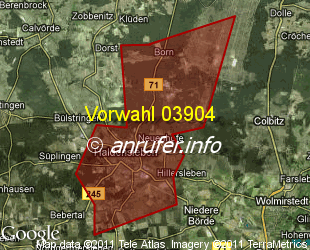 Vorwahlkarte 03904 – Haldensleben