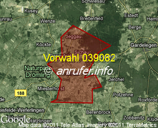 Vorwahlkarte 039082 – Mieste