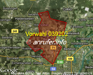 Vorwahlkarte 039202 – Gross Ammensleben