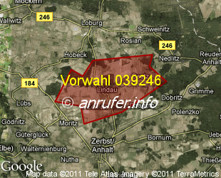 Vorwahlkarte 039246 – Lindau Anh