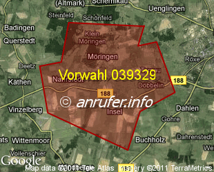 Vorwahlkarte 039329 – Möringen