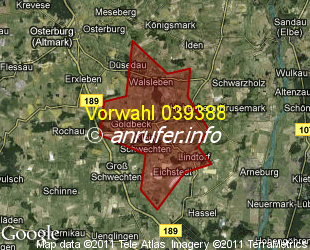 Vorwahlkarte 039388 – Goldbeck Altm