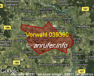 Vorwahlkarte 039390 – Iden