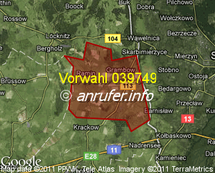 Vorwahlkarte 039749 – Grambow b Pasewalk