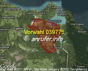 Vorwahlkarte 039775 – Ahlbeck b Torgelow