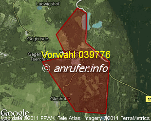 Vorwahlkarte 039776 – Hintersee