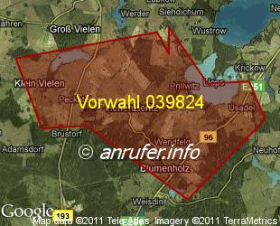 Vorwahlkarte 039824 – Hohenzieritz