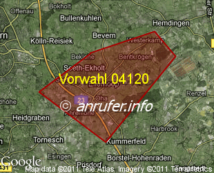 Vorwahlkarte 04120 – Ellerhoop