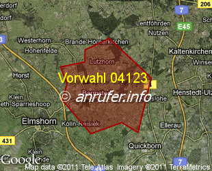 Vorwahlkarte 04123 – Barmstedt