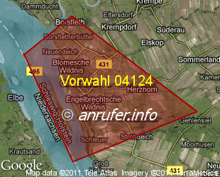 Vorwahlkarte 04124 – Glückstadt