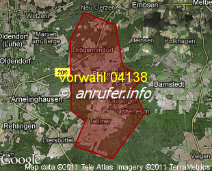Vorwahlkarte 04138 – Betzendorf Kr Lünebeburg