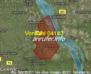 Vorwahlkarte 04143 – Drochtersen