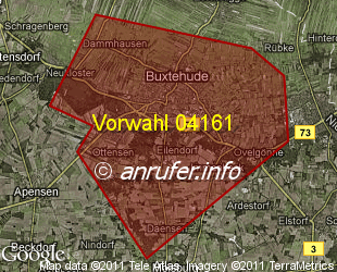 Vorwahlkarte 04161 – Buxtehude