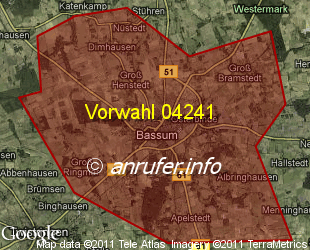 Vorwahlkarte 04241 – Bassum