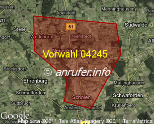 Vorwahlkarte 04245 – Neuenkirchen b Bassum