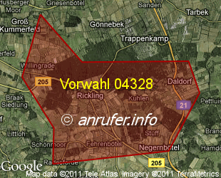 Vorwahlkarte 04328 – Rickling