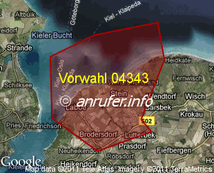 Vorwahlkarte 04343 – Laboe