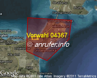 Vorwahlkarte 04367 – Grossenbrode