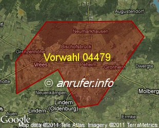 Vorwahlkarte 04479 – Molbergen-Peheim