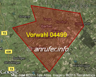 Vorwahlkarte 04499 – Barssel