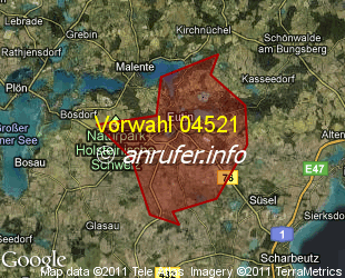 Vorwahlkarte 04521 – Eutin