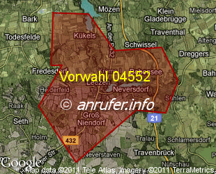 Vorwahlkarte 04552 – Leezen