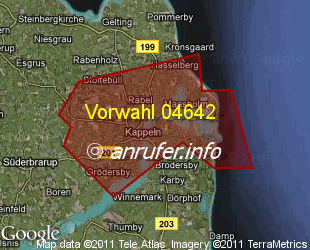 Vorwahlkarte 04642 – Kappeln Schlei