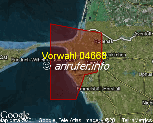 Vorwahlkarte 04668 – Klanxbüll
