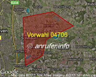 Vorwahlkarte 04706 – Schiffdorf