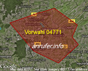 Vorwahlkarte 04771 – Hemmoor