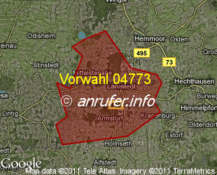Vorwahlkarte 04773 – Lamstedt