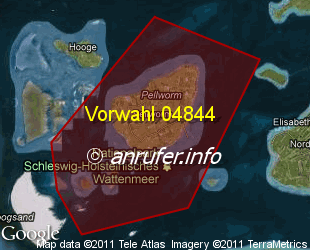 Vorwahlkarte 04844 – Pellworm