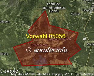 Vorwahlkarte 05056 – Winsen-Meissendorf