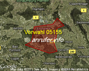 Vorwahlkarte 05155 – Emmerthal